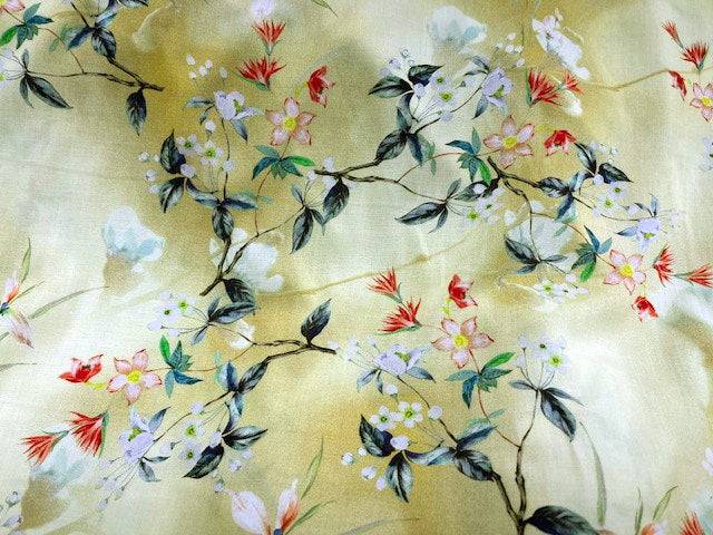 Summer Florals - Printed Viscose - Cheap Fabrics