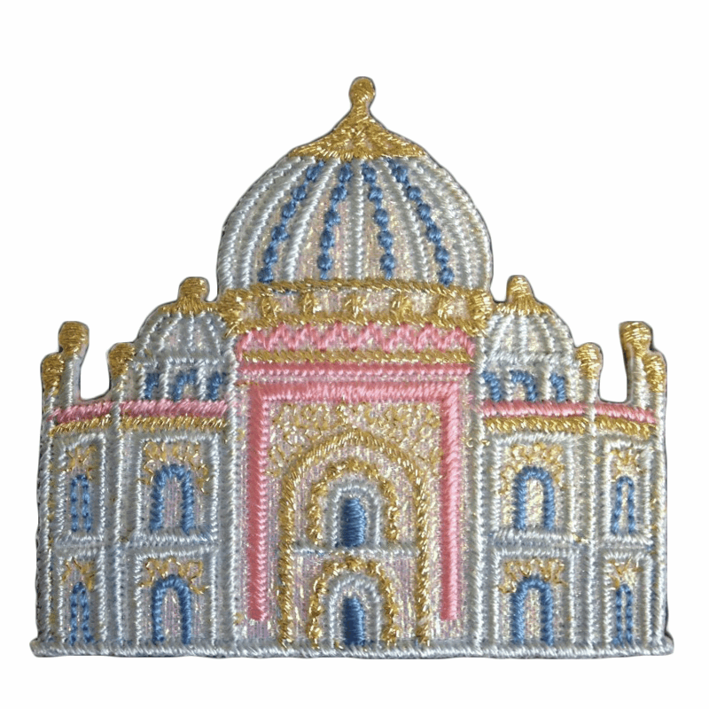 Taj Mahal India - Iron -On & Sew-On Patch Motifs - Cheap Fabrics