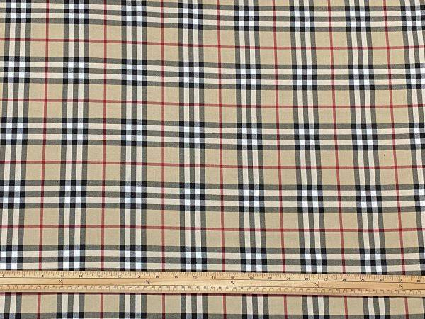 Poly Viscose Tartan - Beige