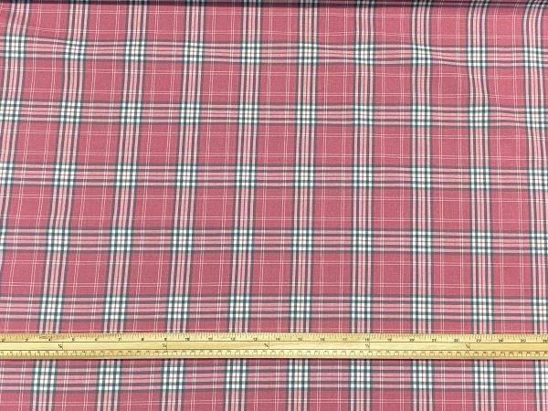 Poly Viscose Tartan - Pink