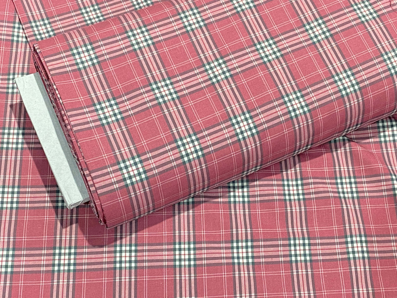 Poly Viscose Tartan - Pink