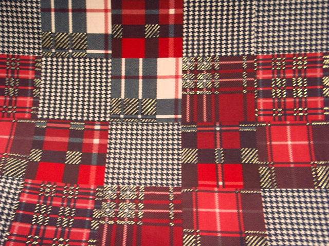 Tartan Houndstooth - 2 way Stretch Jersey
