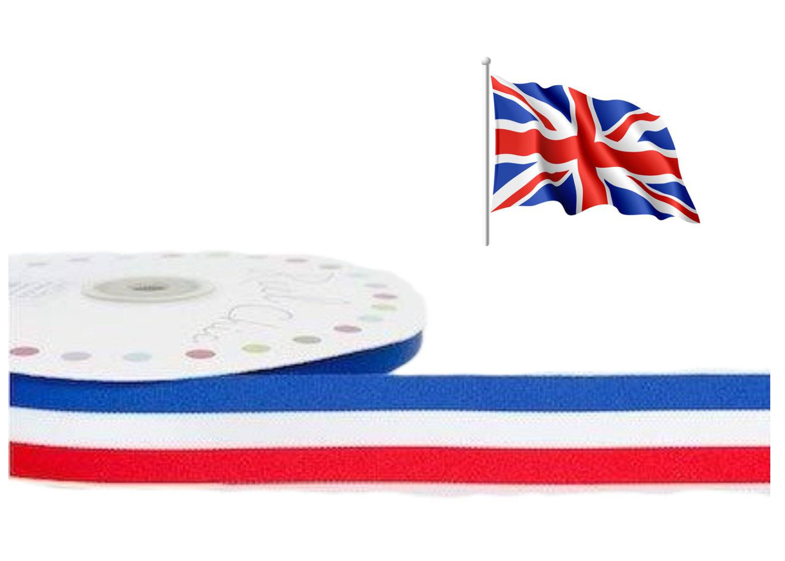 The Union Jack Colours Ribbon - Cheap Fabrics