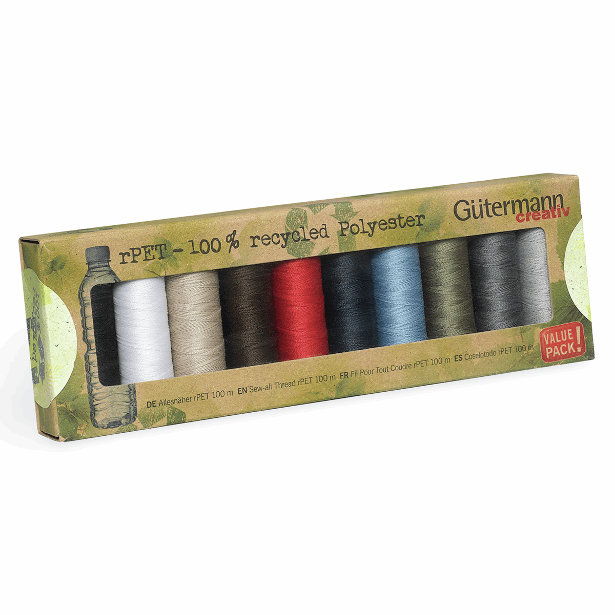 Sewing Thread - RPET Recycled Assorted Winter Set (10 x 100mtr)