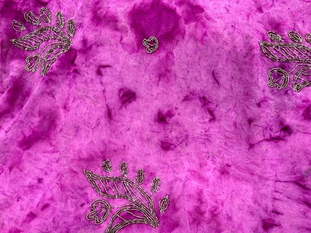 Beaded Tie-Dye - Embroidered Georgette - Cheap Fabrics