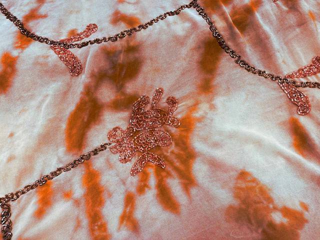 Beaded Tie-Dye - Embroidered Georgette - Cheap Fabrics