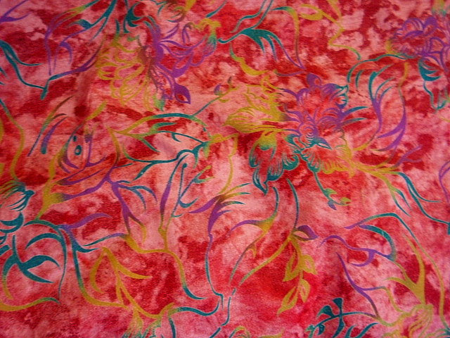 Tie Dye Floral Art - Pure Cotton Print