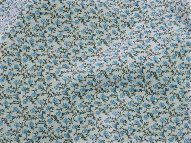 Tiny Leaf Roses - Poly/Cotton Print