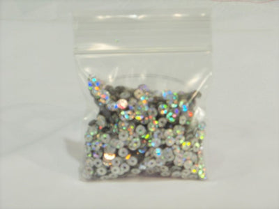 Silver Round Tiny Sew On Sequins / Confetti- 10g Bag