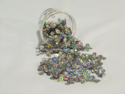Silver Round Tiny Sew On Sequins / Confetti- 10g Bag
