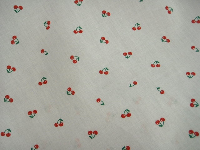 Tiny Cherries - Poly/Cotton Print