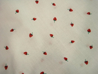 Tiny Strawberries - Poly/Cotton Print