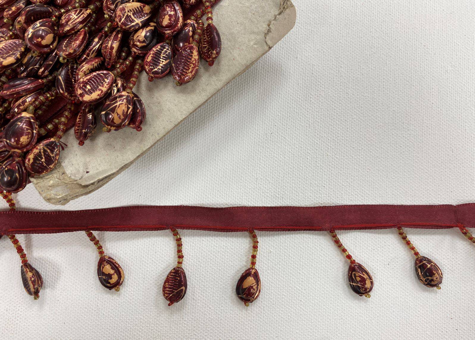 Tribal Bead Tassle Trim - Cheap Fabrics