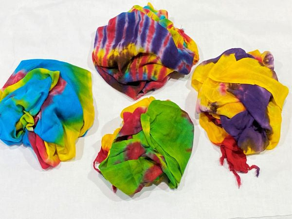 Multi-Dye Batik Stole - Tropic Colours