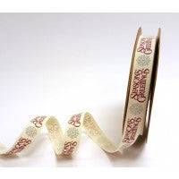 Seasons Greetings Festive Ribbon - 15mm