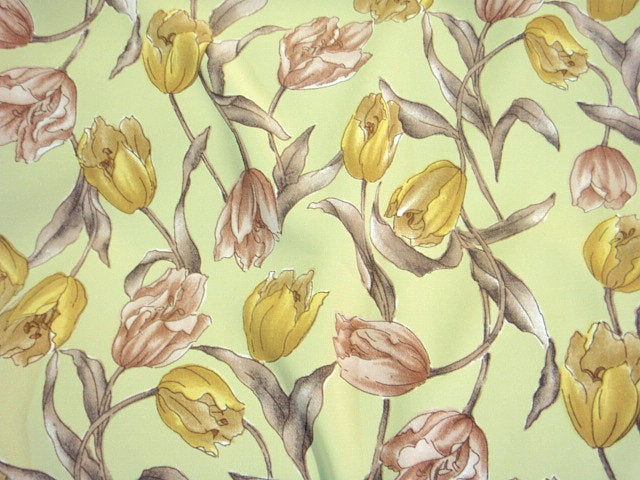 Tulip Rush - Printed Crepe