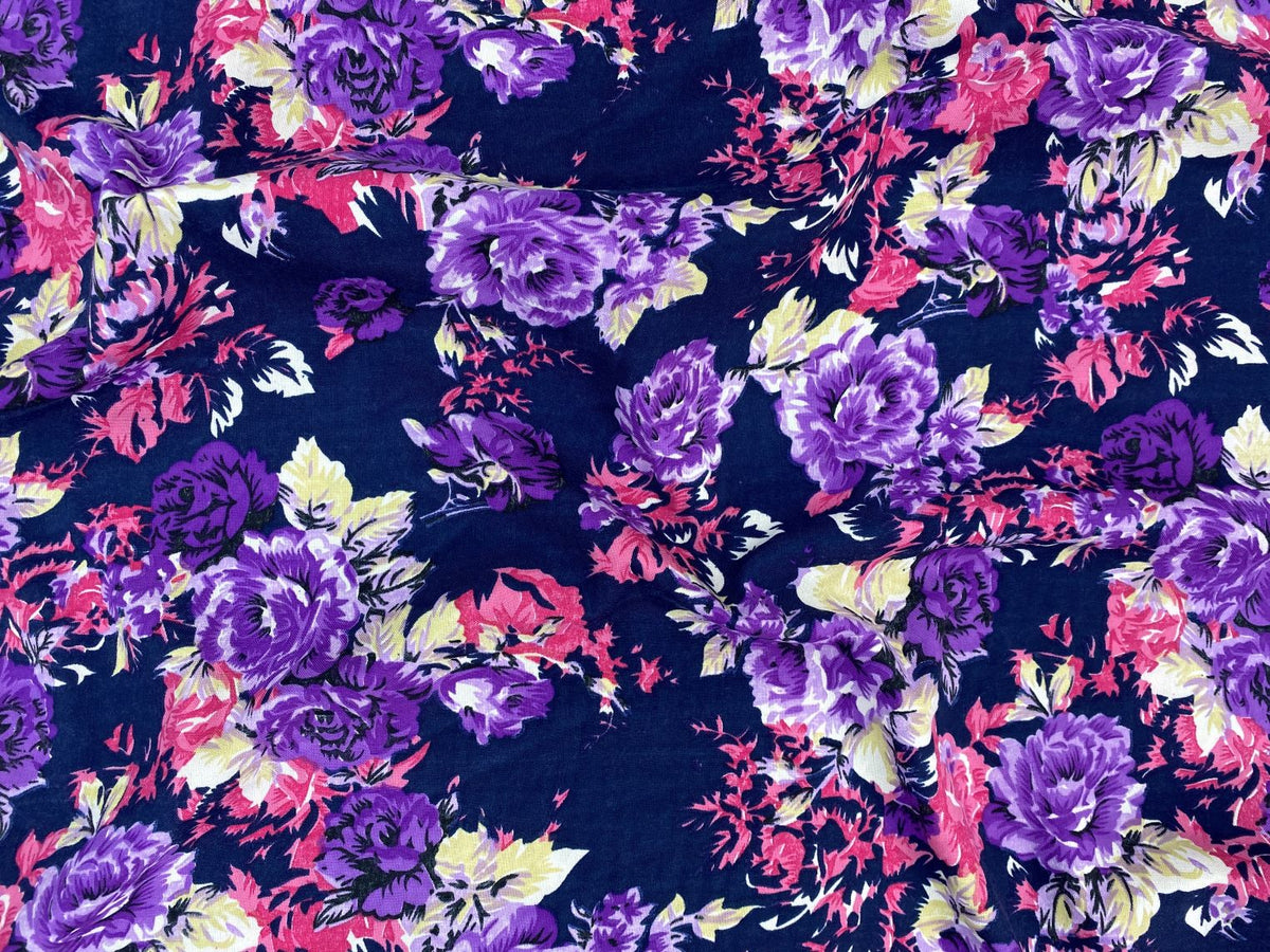 Rose Vine - Oxford Printed Crepe