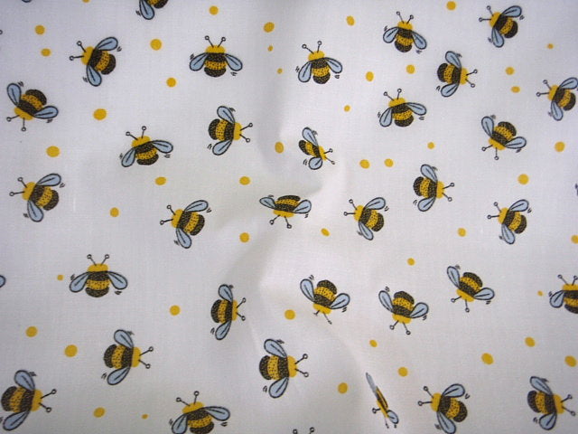 Busy Wasps - Poly/Cotton Print