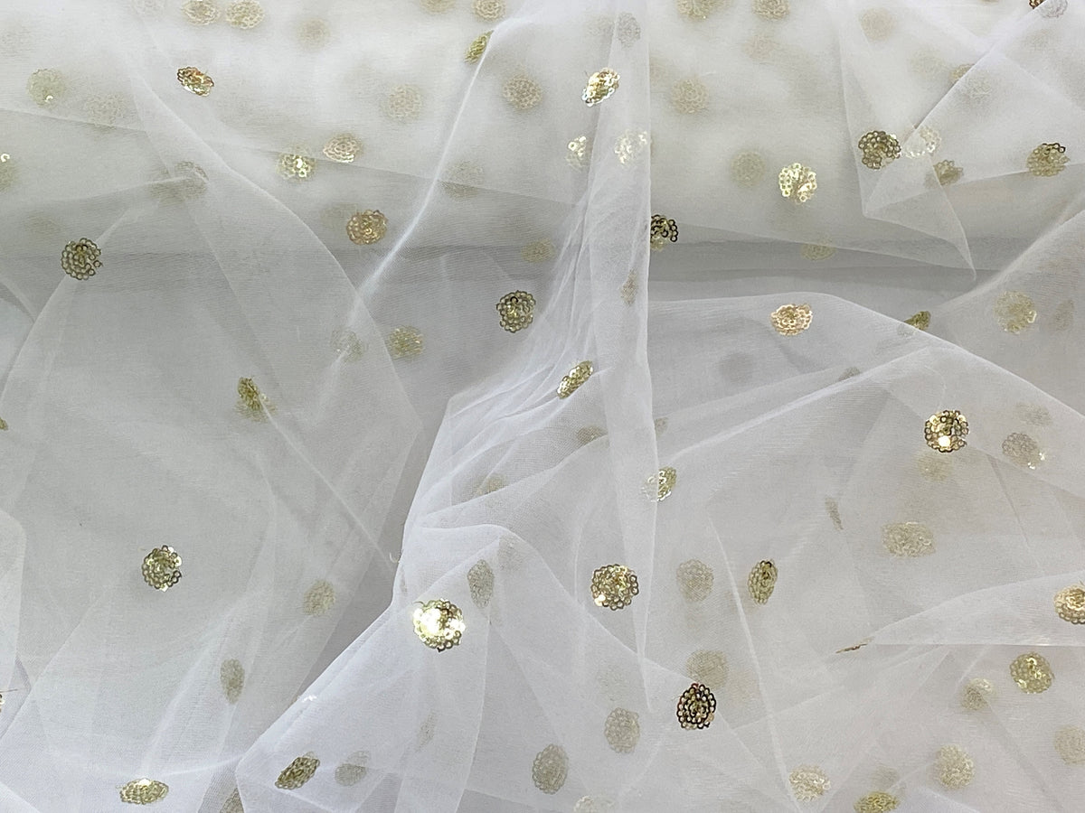 Sequinned Flower - Clearance Tulle