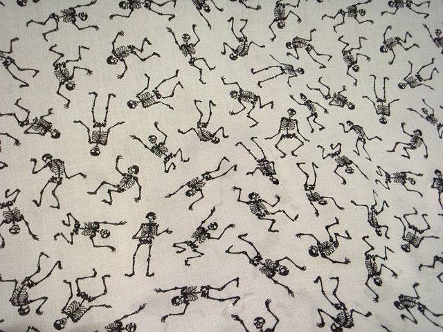 Skeletons - Poly/Cotton Print