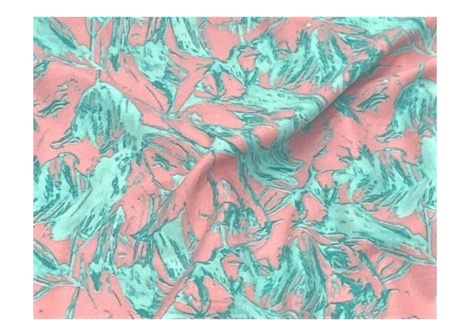 Wild Abstract - Clearance Printed Crepe - Cheap Fabrics