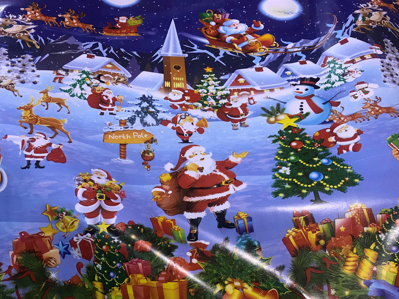 Christmas Wipe Away Tabling Covers - PVC Tablings - Cheap Fabrics