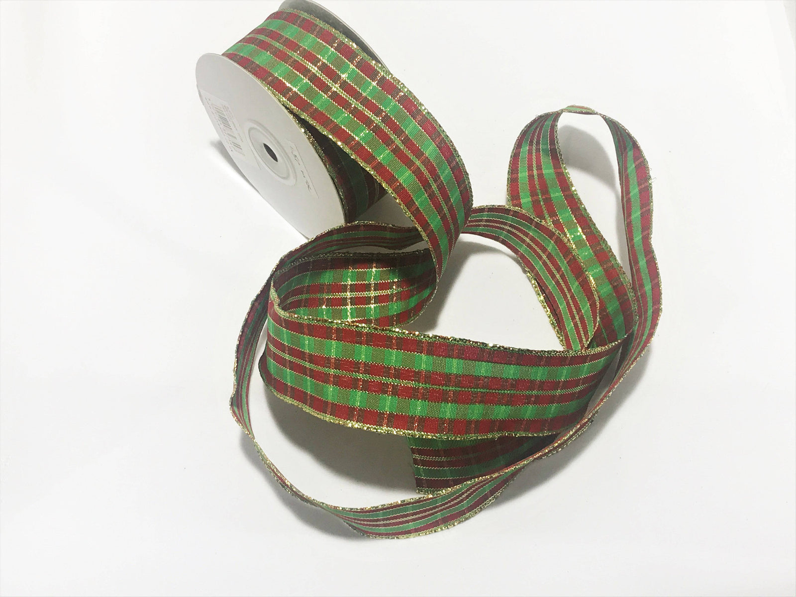 Wired Edge Tartan Ribbon - 38mm