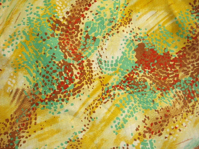 Yellow Paint Abstract - Poly/Cotton Print