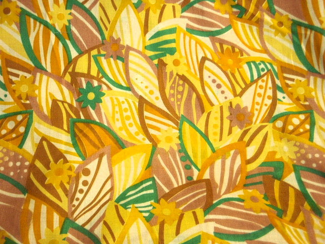 Yellow Floral Garden - Poly/Cotton Print