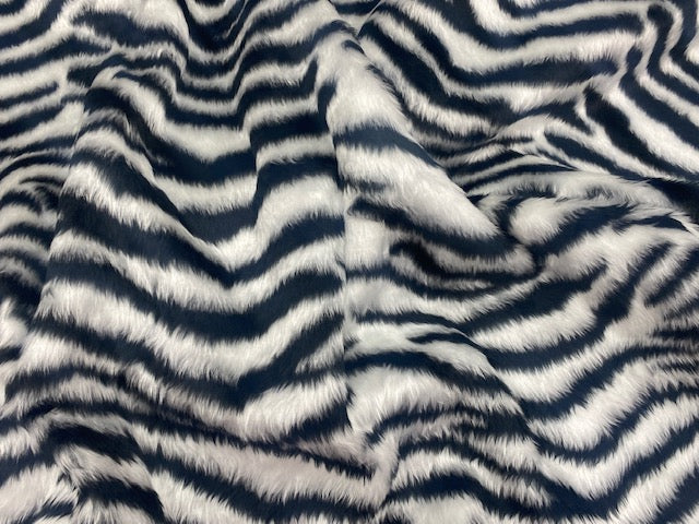 Zebra - Novelty Print Faux Fur